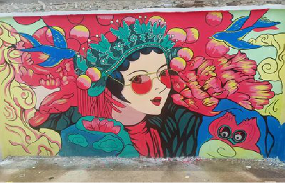 衡阳墙体彩绘-网红墙