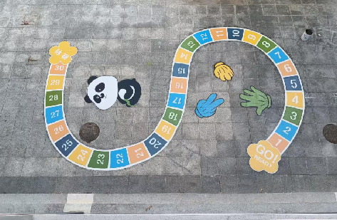 衡阳地面游戏彩绘