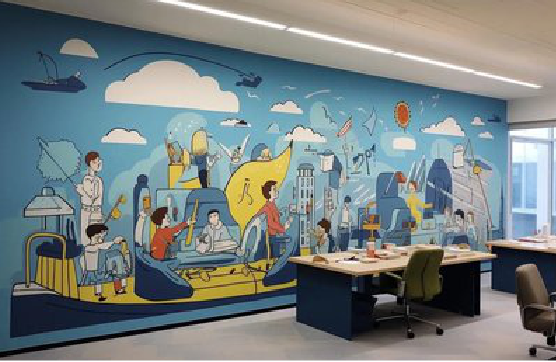衡阳办公室墙绘的特点。